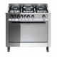 LOFRA MG96MFC Cucina Tuttoforno  5 fuochi gas  Forno elettrico multifunzione Grill Timer Griglie ghisa colore Inox Misure L90xP6