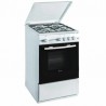 ATLANTIC ATGC66E Cucina gas 4 fuochi Forno gas 62l Griglie ghisa smaltata Termostato Misure H85xL60xP60 cm Colore bianco