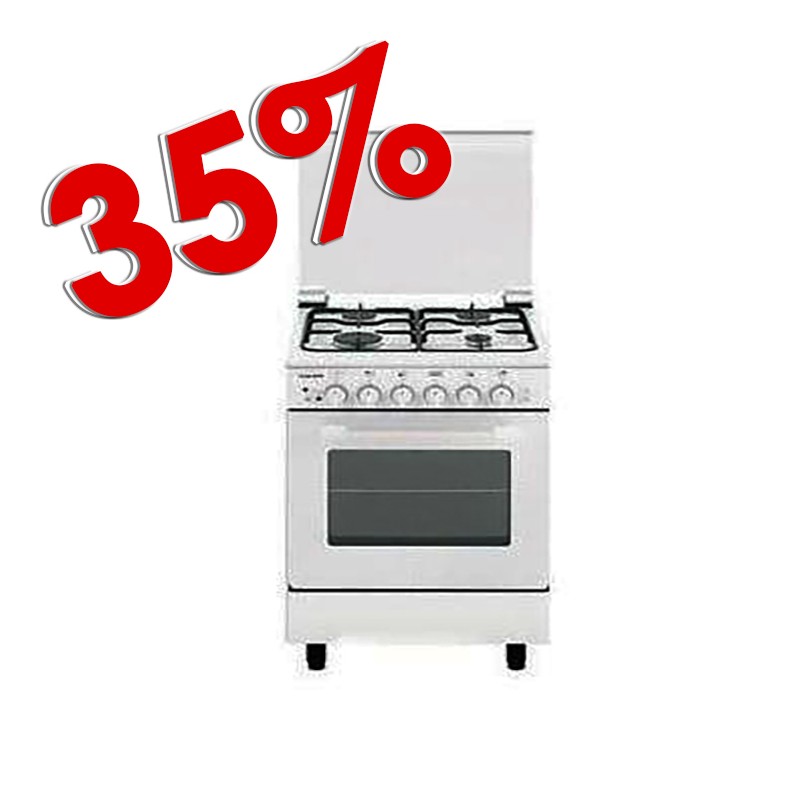 Cucina gas Glem Gas Alpha AE55AX3 4 fuochi forno Gas - Tettone srl
