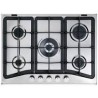 DE LONGHI TAF 57PRO Piano cottura Gas 5 fuochi Accensione elettronica sicurflame manopole frontali griglie in ghisa colore Inox 