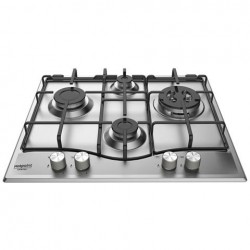 ARISTON HOTPOINT PCN642 TIXHAR Piano cottura Gas 4 fuochi Manopole frontali  Valvola sicureza Inox Misure L60xP50cm